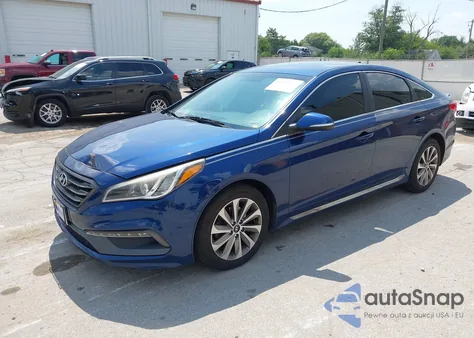 2015 Hyundai Sonata Sport z USA, uszkodzony, nr VIN 5NPE34AF5FH028346